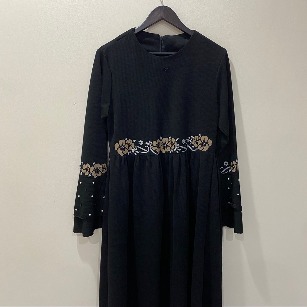 Black maxi dress